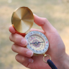 Pocket Watch Retro Flip Compass