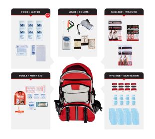 4 Person Necessity Survival Kit, Backpack