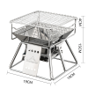 Portable Stainless Steel Non-stick Surface Folding BBQGrill