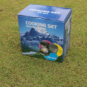 Outdoor Cookware Non-stick Cooking Pan Pot Bowl Set