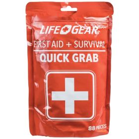 Life+Gear 88 Pcs Quick Grab First Aid & Survival Kit