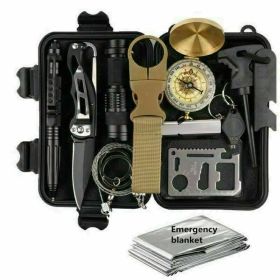 14-In-1 Outdoor Emergency Survival Kit Tactical Gear