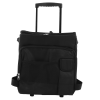 43L Rolling Cooler Dual Zipper Insulated Wheeled Cooling Bag