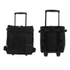 43L Rolling Cooler Dual Zipper Insulated Wheeled Cooling Bag