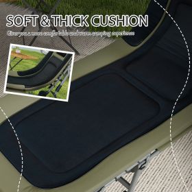 Adjustable Reclining Lounger w/ Soft Padded Cushions & Headrest