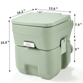 5 Gallon Portable Toilet, Flush Potty For Camping Outdoor