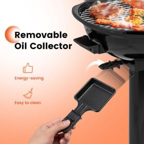 1600W Electric BBQ Grill With Non-Stick Warming Rack