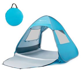 Automatic Pop-up Beach Tent with Carrying Bag-Blue