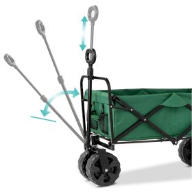 Heavy Duty Collapsible Multipurpose Garden Cart - Green