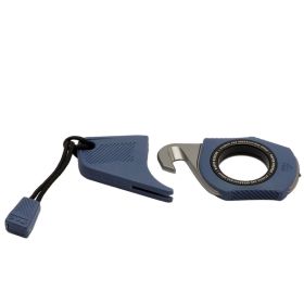 Rapid Rescue Seatbelt Cutter & Glass Breaker with Sheath Blue