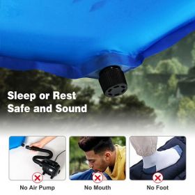 Inflatable Sleeping Pad with Carrying Bag-Blue