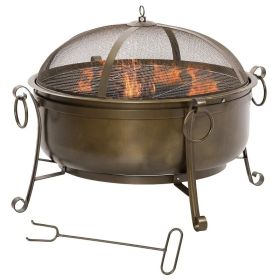 Large Wood Burning Fire Pit Cauldron Style