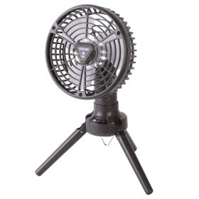 Portable Hanging Camping Fan with LED Light Rechargeable