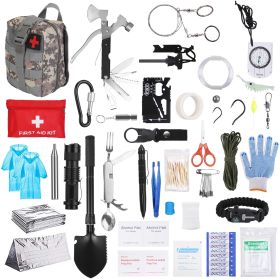 125Pcs Survival Kits Professional Emergency Survival Gear