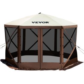 6 Sided Pop-up Canopy Tent with Mesh Windows 12'X12'