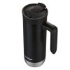 Stainless Steel Travel Mug With Lid and Handle Black 20 oz.