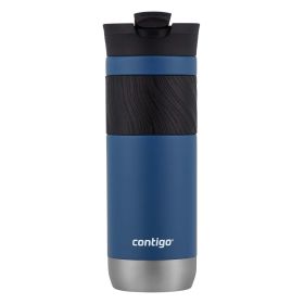 Stainless Steel Travel Mug With Lid and Grip Blue Corn 20 oz.