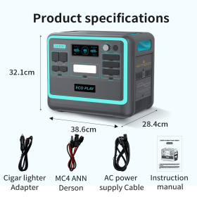 Portable Power Station/ Solar Generator 2048Wh Battery Backup