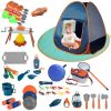 56Pcs Kids Camping Toy Set With Play Tent