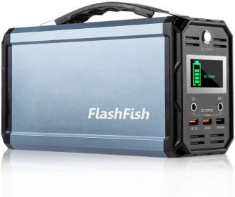 300W Solar Generator, FlashFish 60000mAh Portable Power Station