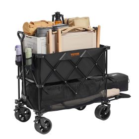 400L Heavy Duty Folding Wagon Cart 450 lbs Weight Capacity