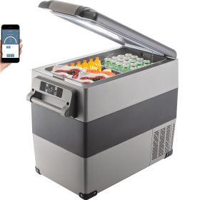 12 Volt 58 Quart Portable Car Refrigerator With Freezer