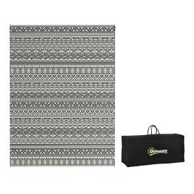 Reversible Outdoor 9' x 12' Waterproof Plastic Straw Floor Mat