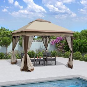 11x 11Ft Pop Up Canopy With Removable Zipper Netting