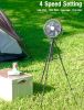 10000mAh Rechargeable 8'' Battery Powered Pedestal Fan