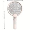 Electric Fly Swatter Bug Zapper Racket 2 In 1 Rechargeable