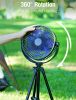 10000mAh Rechargeable 8'' Battery Powered Pedestal Fan