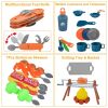 56Pcs Kids Camping Toy Set With Play Tent