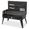 Portable Charcoal Grill Foldable w/ 3 Adjustable Heights