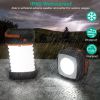 Solar Camping Lantern LED Collapsible Tent USB Rechargeable