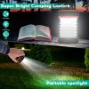 Solar Camping Lantern LED Collapsible Tent USB Rechargeable