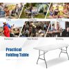 Portable Folding Camping Table With Carrying Handle