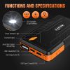 1000A Portable Jump Starter for Car with Smart Clamp Cable