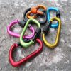 Aluminum D-Ring Locking Carabiner, Light But Strong Pack of 10