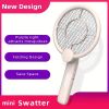 Electric Fly Swatter Bug Zapper Racket 2 In 1 Rechargeable