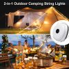 Outdoor String Camping Lights 5 Modes (35Ft) With Carry Bag