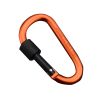 Aluminum D-Ring Locking Carabiner, Light But Strong Pack of 10