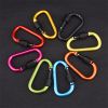 Aluminum D-Ring Locking Carabiner, Light But Strong Pack of 10