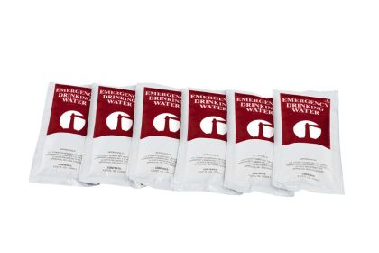 Emergency Water Pouch, 4.227 fl oz, Case of 64