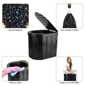 Foldable Emergency Toilet Portable Porta Potty With Carry Bag