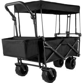 Extra Large Collapsible Utility Cart With Removable Canopy