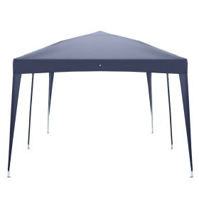 Folding Canopy Tent Adjustable Height 20' X 10' X 8.5' Blue