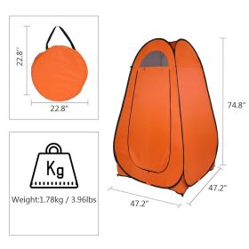 Pop Up Toilet Shower Tent Orange