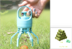 Dog Pooper Scooper With Built-in Poop Bag Dispenser