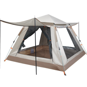 Fully Automatic Camping Tent Rain Proof Multi Person (Tent Color*: (Base Beige))