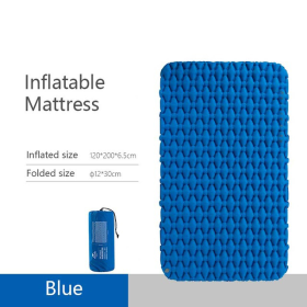 Super Light Double Inflatable Cushion Sleeping Mat (Inflatable Cushion Color: Blue)